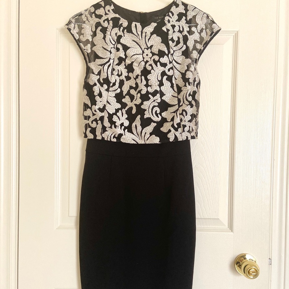 Ted Baker short bodycon layered top Dress